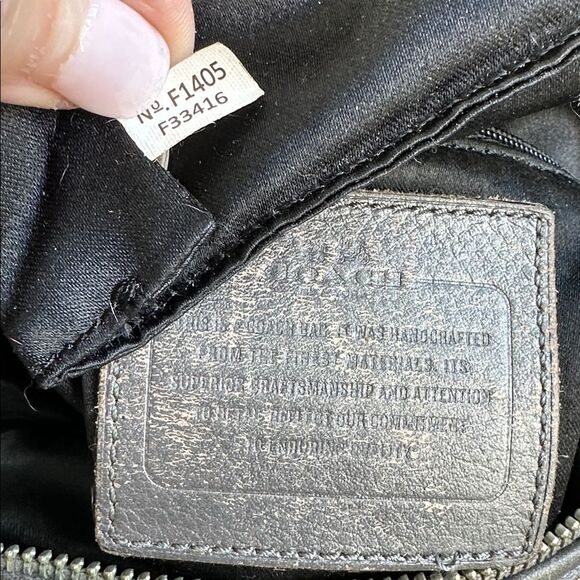 Coach genuine, leather signature canvas, Colette  Mini Fashion Satchel F33416 - Picture 9 of 10